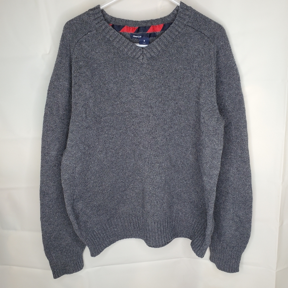 Gray Boy's Gap Kids Long Sleeve Sweater